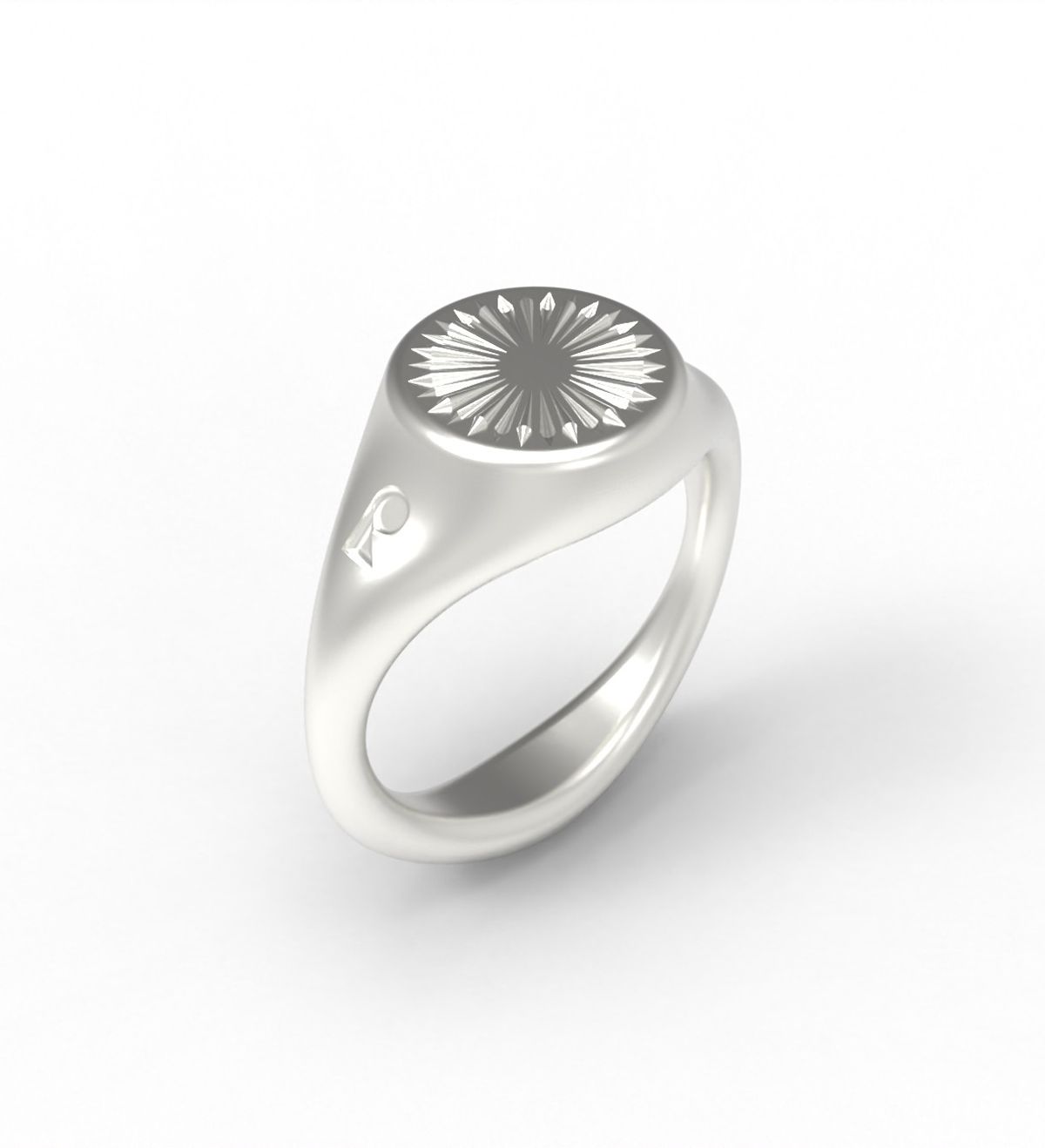 르네오브제(RENEOBJET) SIG  RADIAL DUAL RING  [925 STERLING SILVER]  시그넷링 반지