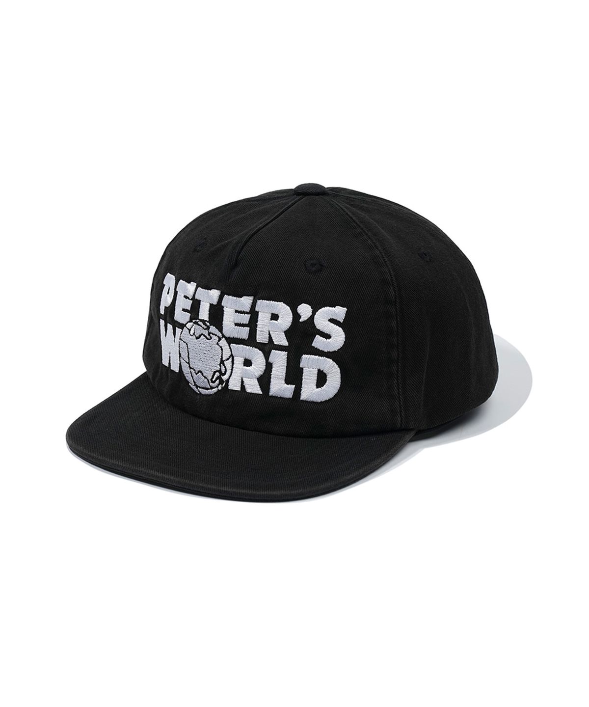 마이네임이즈피터(MYNAMEISPETER) 5-PANEL PETERS WORLD CAP - BLACK