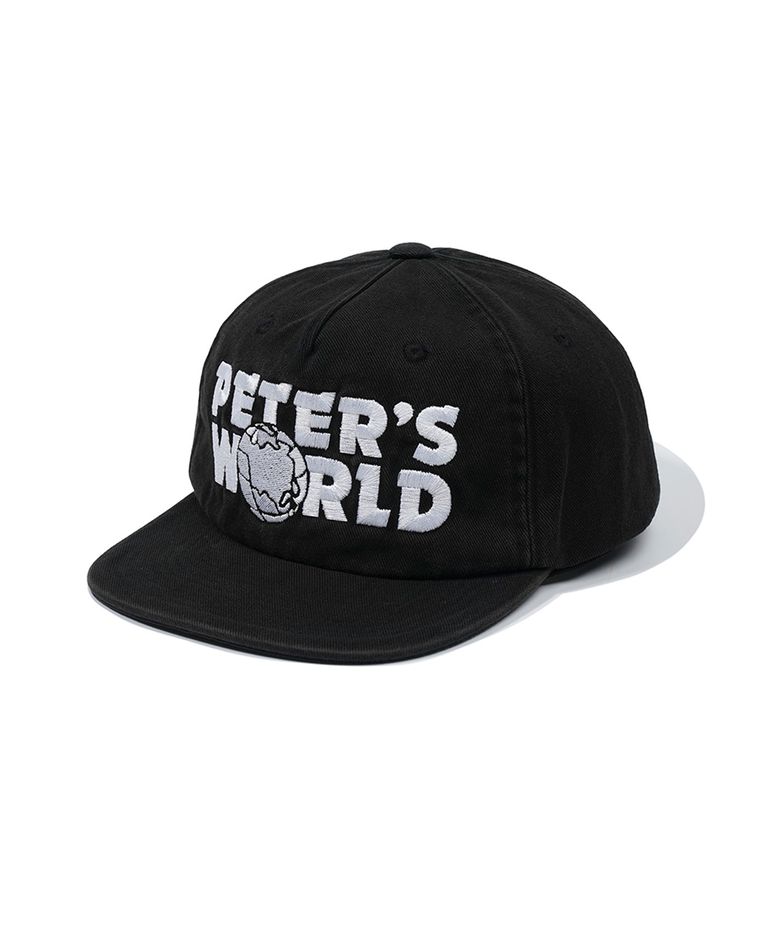 5-PANEL PETERS WORLD CAP - BLACK