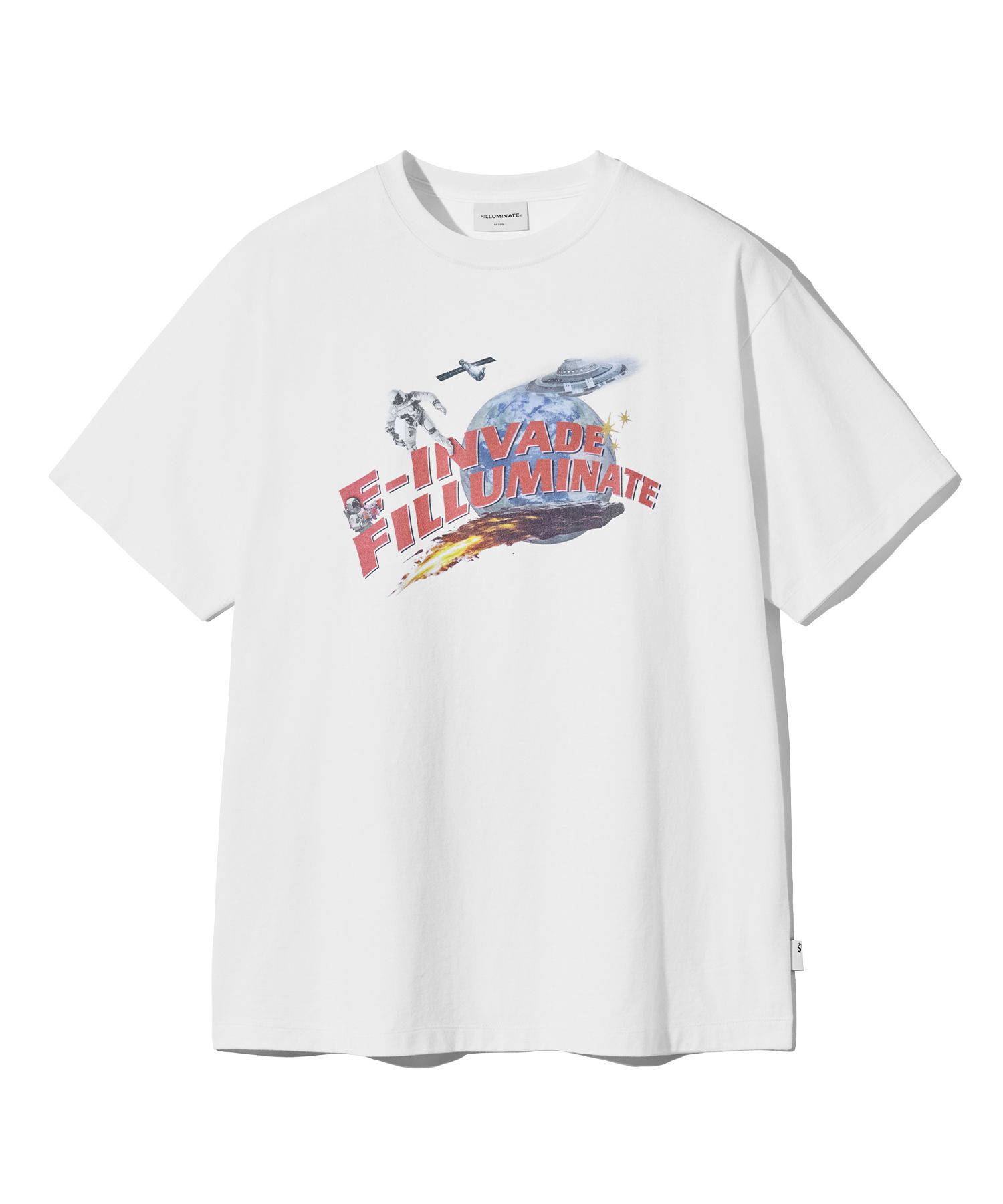 Tシャツ・カットソー [FILLUMINATE] Space Graphic T-Shirt MUSINSA | FILLUMINATE Space Graphic T-Shirt - White
