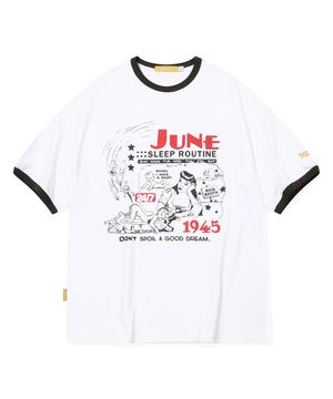 Sleep Routine T-shirt(WHITE)