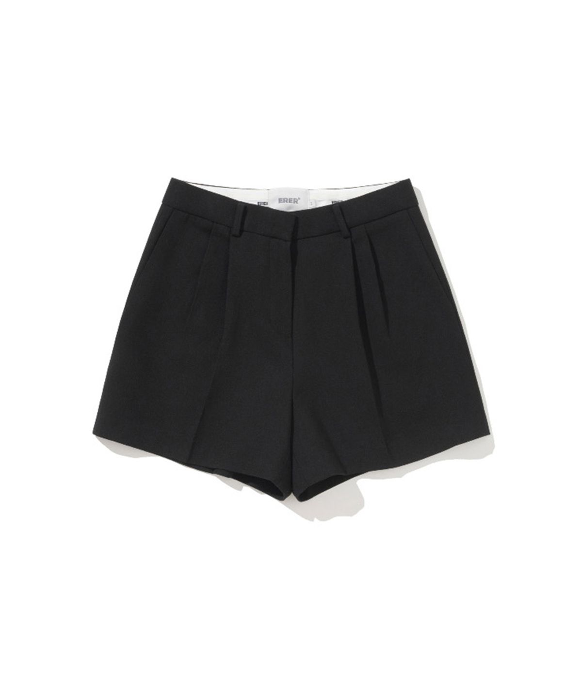 에르에르(ERER) Bootcut Dress Shorts Black