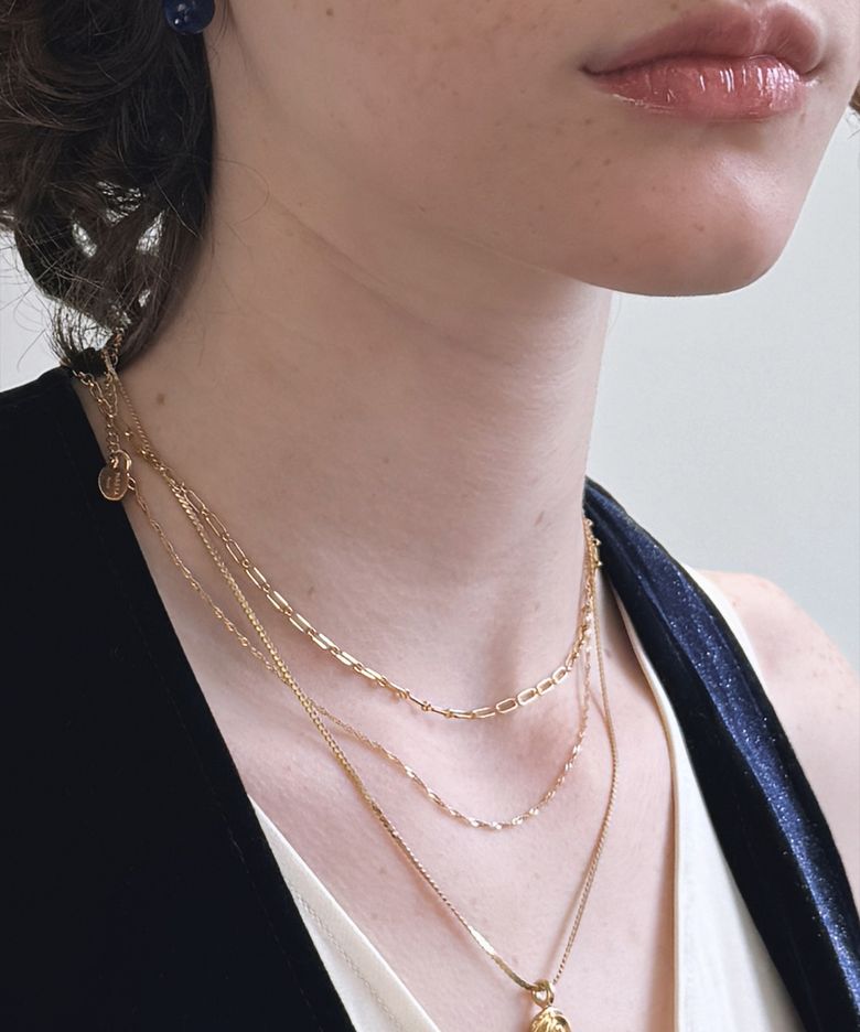925 silver. Square chain necklace