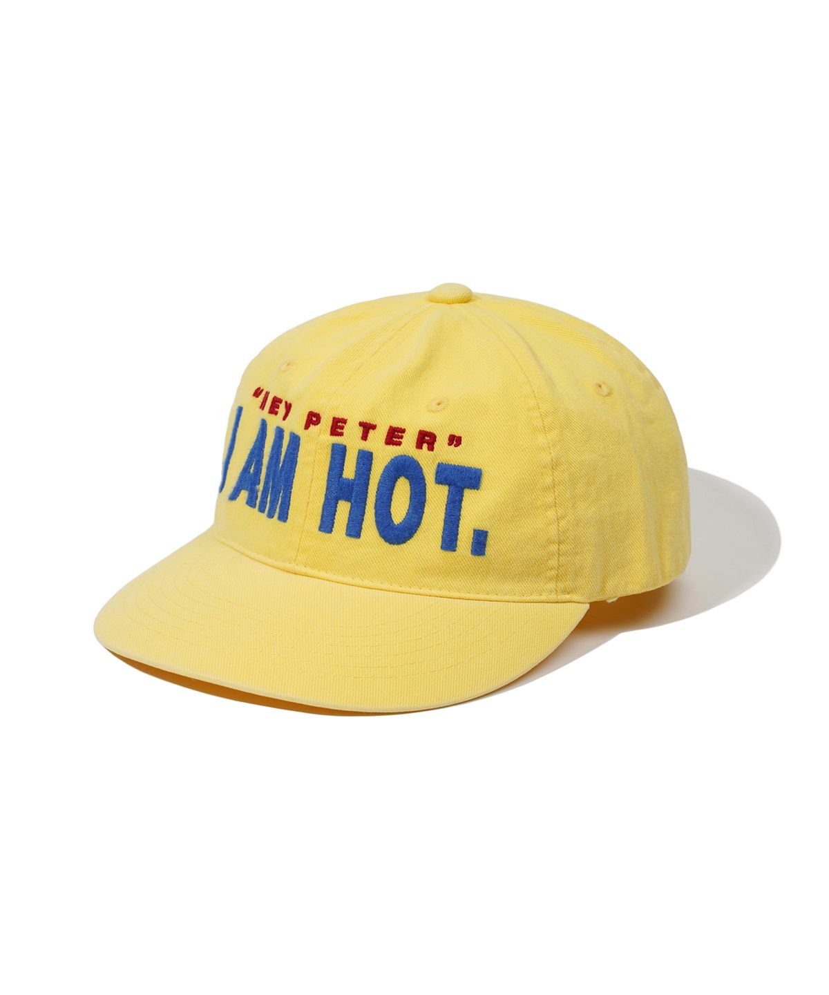 마이네임이즈피터(MYNAMEISPETER) 6-PANEL I AM HOT CAP - YELLOW
