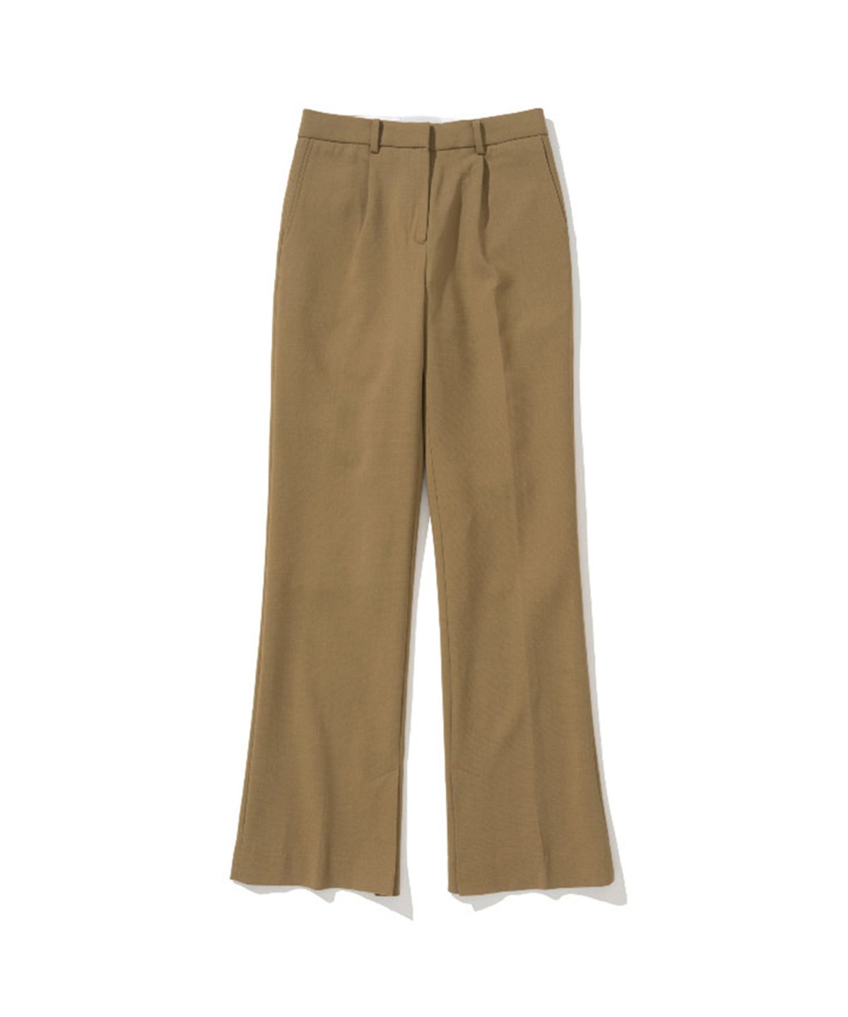 에르에르(ERER) Bootcut Dress Pants Camel