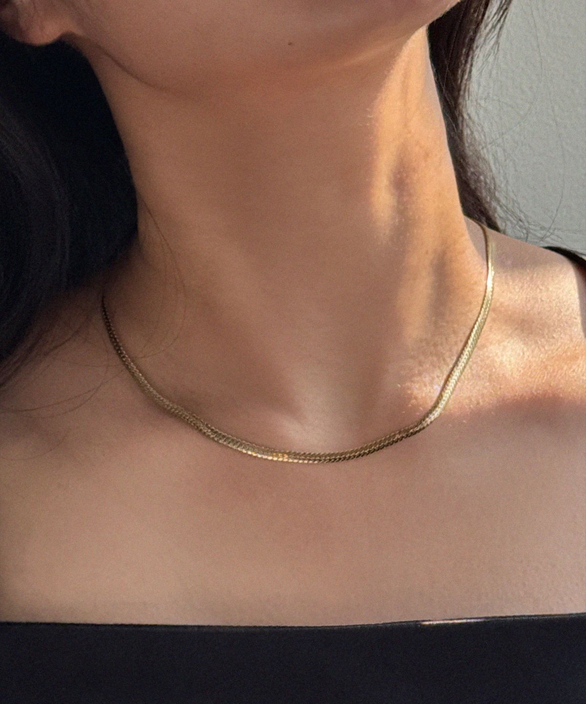 마르타(MARTA) 925 silver. Snake necklace_L