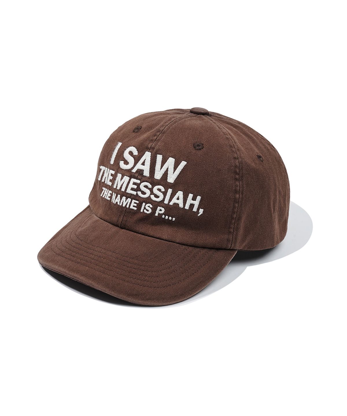 마이네임이즈피터(MYNAMEISPETER) 6-PANEL MESSIAH CAP - BROWN