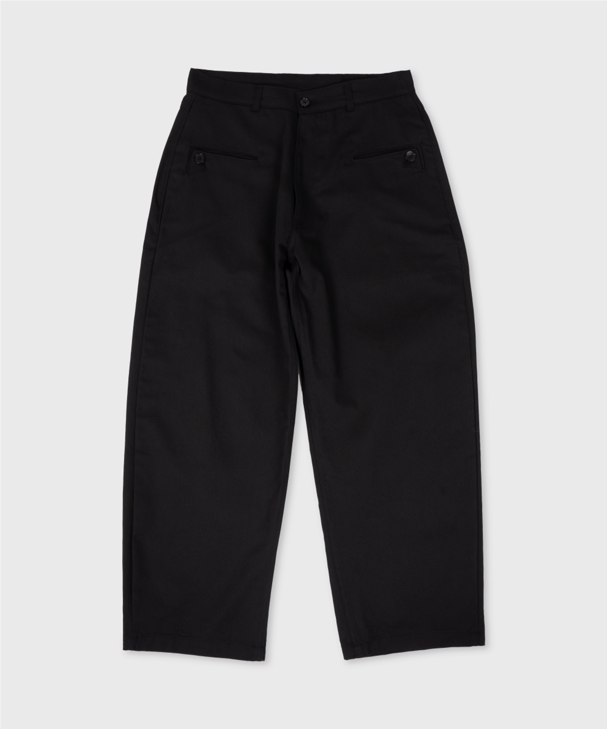 니드슬립(NEED SLEEP) curved button pants [black]