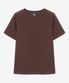 여성 모달 크루넥 레귤러핏 반팔 티셔츠 브라운 LATS0222