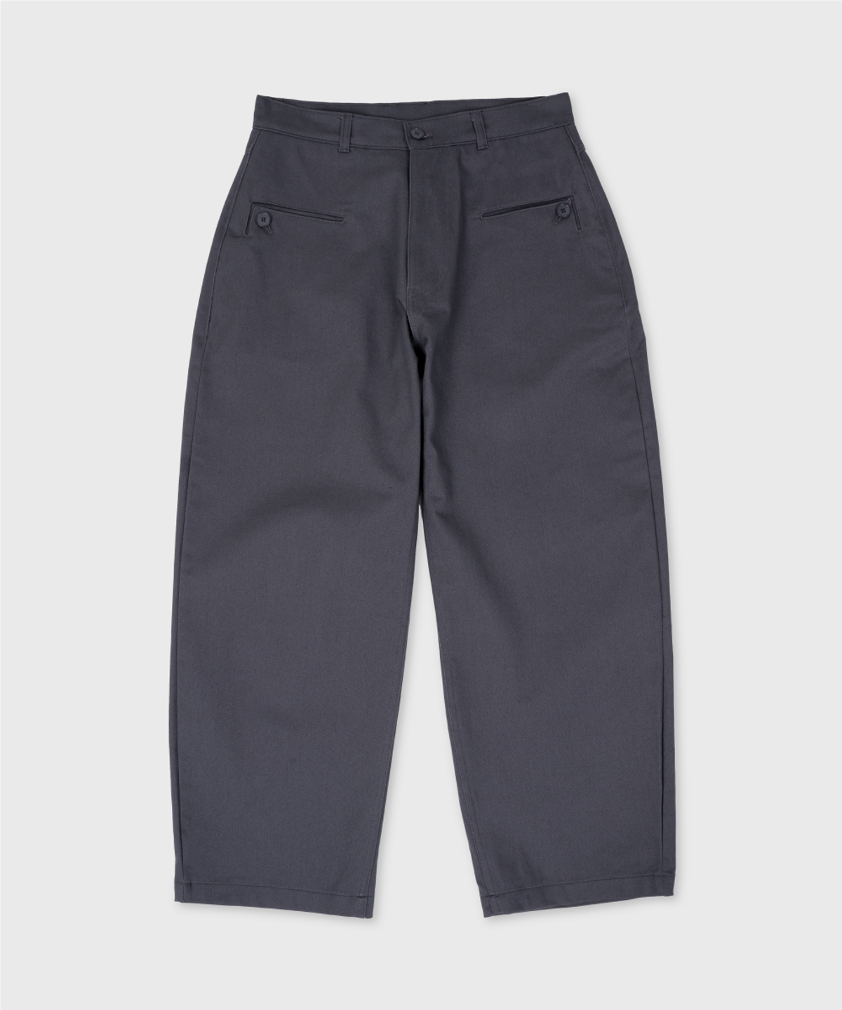 니드슬립(NEED SLEEP) curved button pants [charcoal]