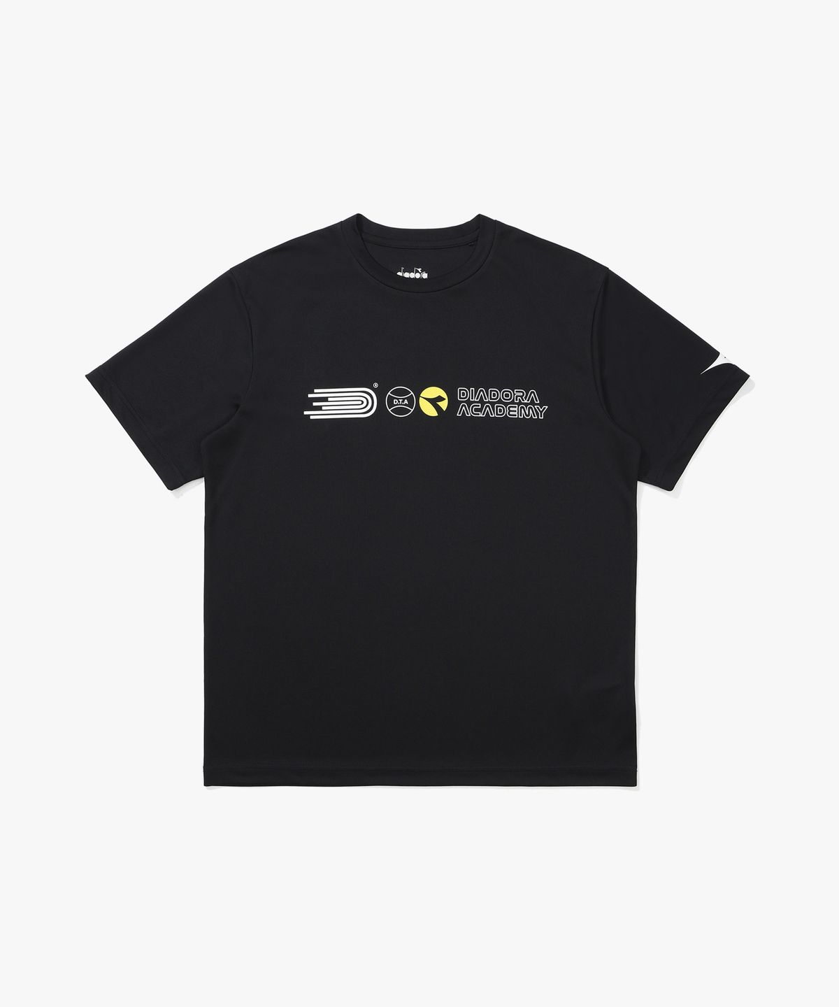 디아도라(diadora) 테크니컬 윙 테니스 반팔 티셔츠 BLACK