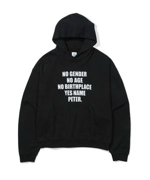 WHO PETER HOODIE - BLACK