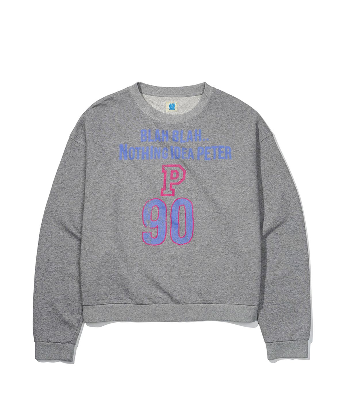 마이네임이즈피터(MYNAMEISPETER) BLAH BLAH SWEATSHIRT - GRAY
