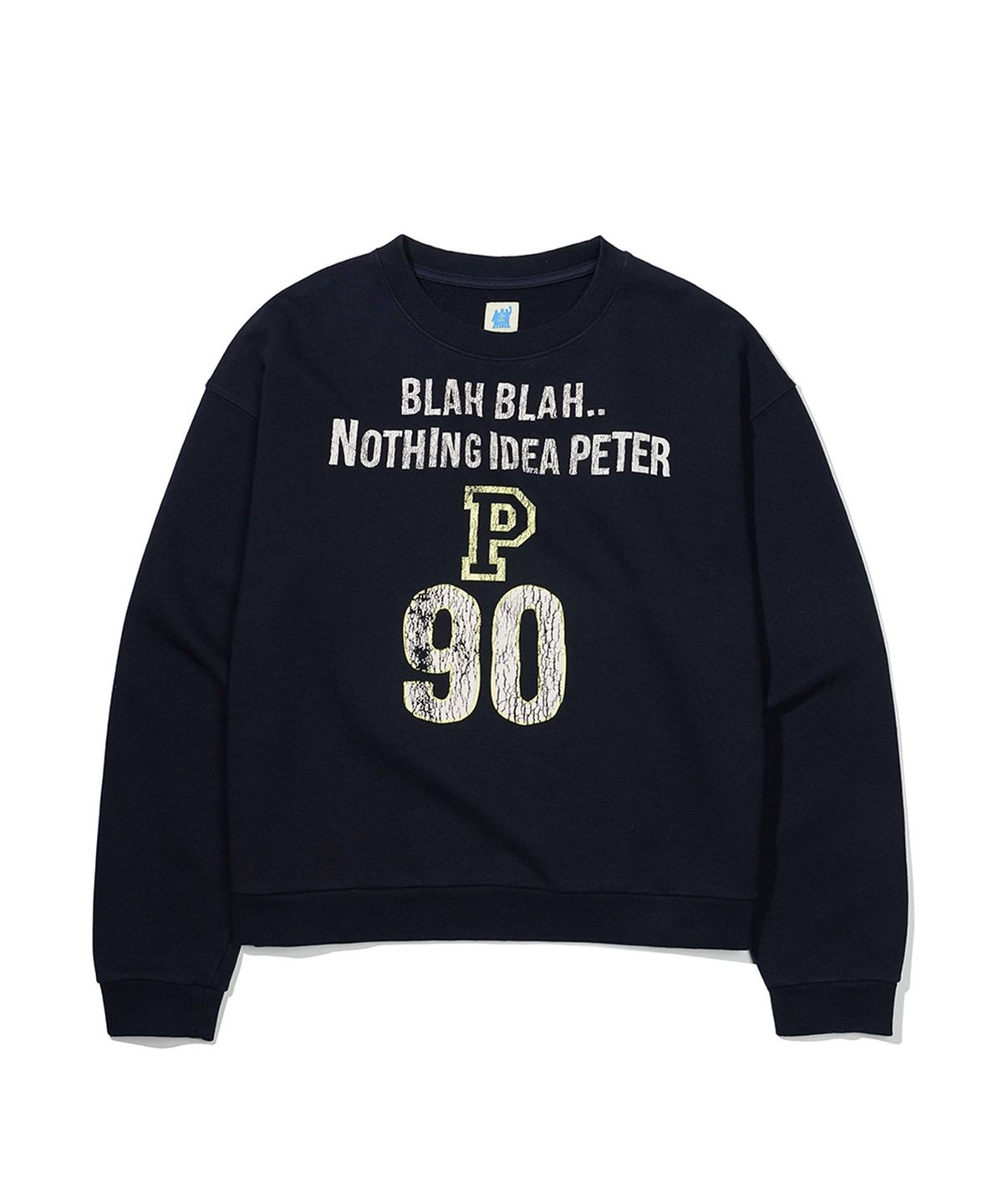 마이네임이즈피터(MYNAMEISPETER) BLAH BLAH SWEATSHIRT - NAVY