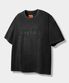 VLAD 컷오프 아플리케 반팔 티셔츠_빈티지 블랙