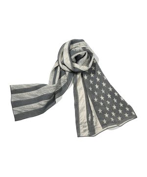 PETERS USA FLAG SCARF - GRAY