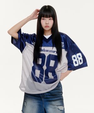 88 풋볼 매쉬 져지 - 그레이