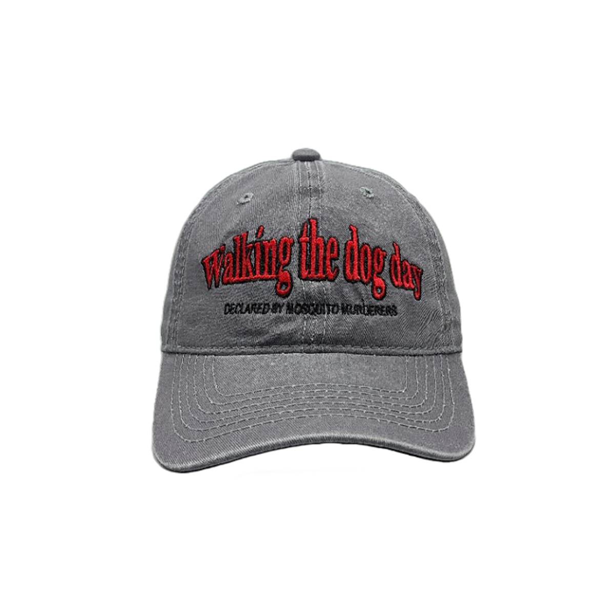 모스키토 머더러스(MOSQUITO MURDERERS) Walking the dog day CAP -Gray