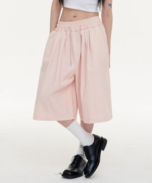 투턱 버뮤다 치노 8부 팬츠 - 핑크