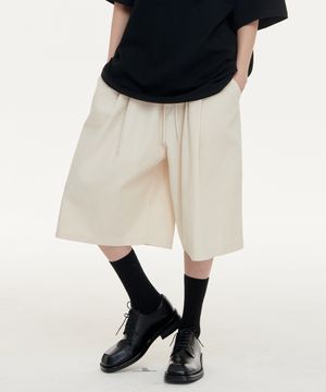 투턱 버뮤다 치노 8부 팬츠 - 네츄럴