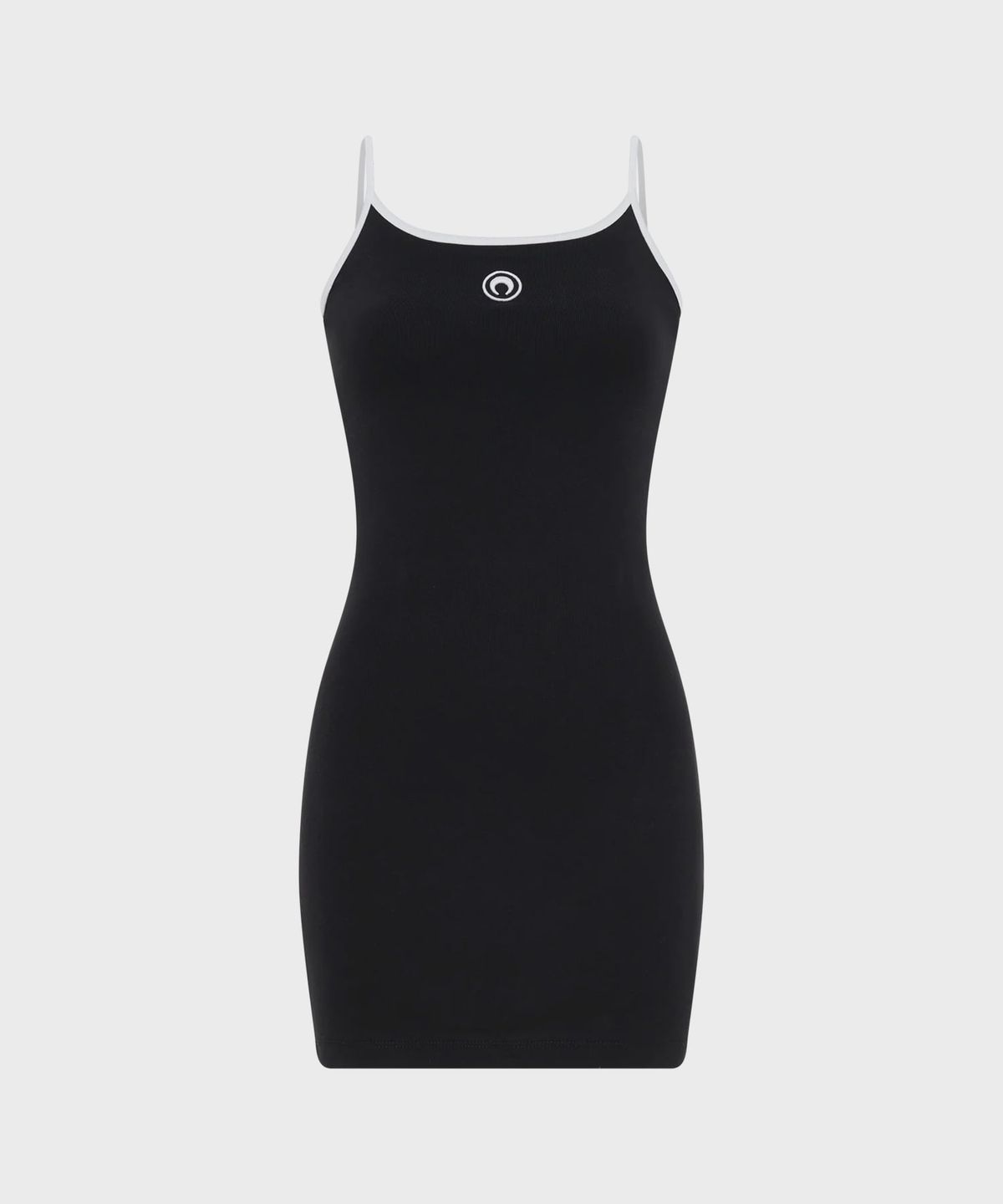 마린 세르(MARINE SERRE) (W) 문 로고 저지 미니 드레스 블랙 MOON LOGO JERSEY MINI DRESS BK99 BLACK