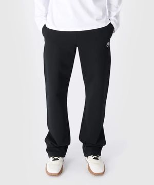 (U) 문 로고 플리스 스웨트팬츠 블랙 MOON LOGO FLEECE SWEATPANTS BK99 BLACK