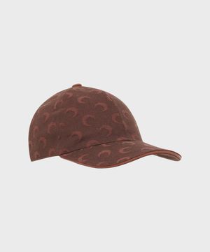 (U) 문 자카드 트윌 베이스볼 캡 딥 브라운 MOON JACQUARD TWILL BASEBALL CAP BR40 DEEP BROWN
