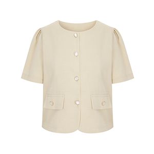 장식버튼퍼프셔링자켓_V5B-CJK003