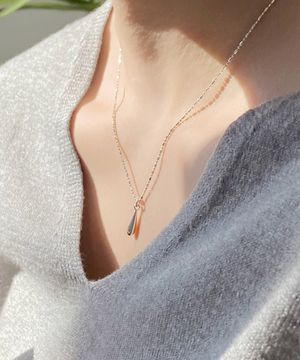 925실버 레이어드 드롭 물방울 체인목걸이 칸도르/ Candor