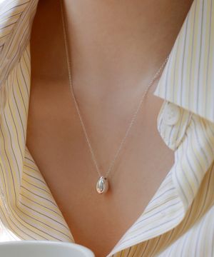 925실버 드롭 물방울 목걸이 베르타/ Bertha