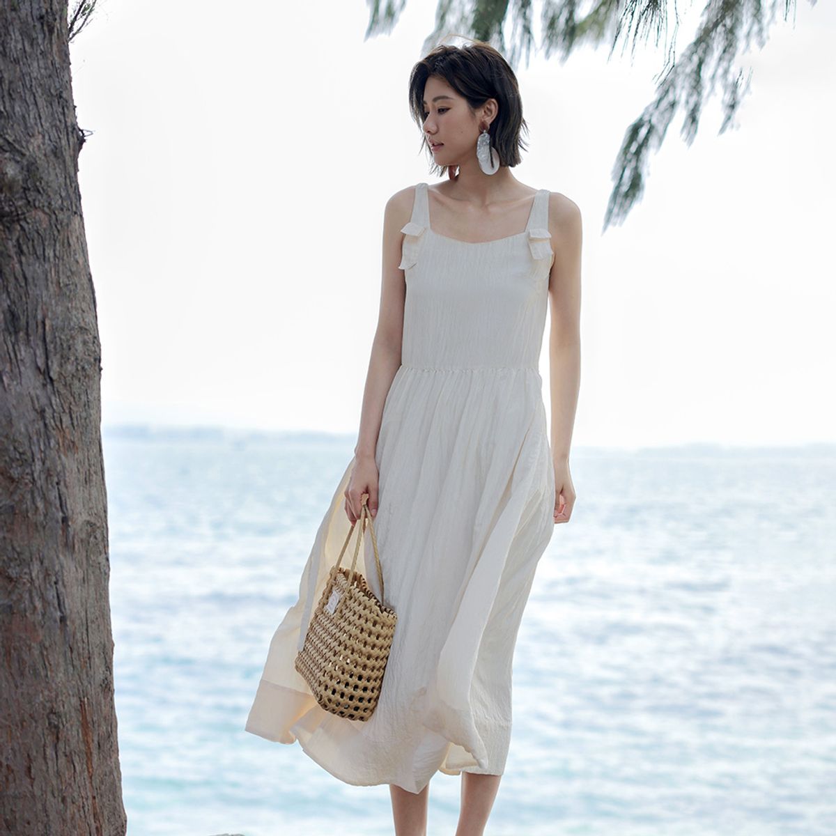 랭썬(LANGSON) LS_High-end wide sun dress