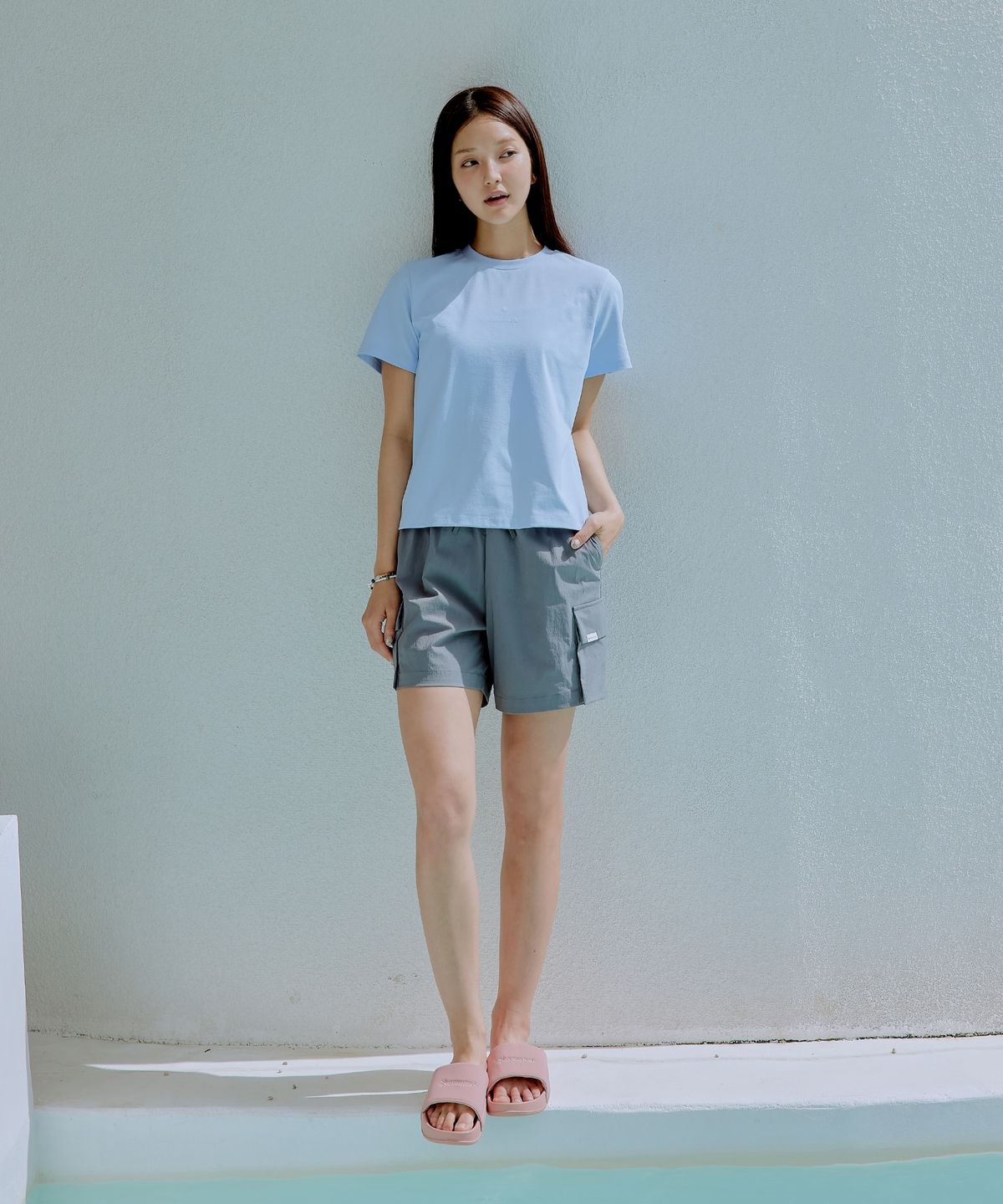 스노우피크 어패럴(SNOWPEAK APPAREL) 루트 여성 카고 반바지 (S25MWRHP61) Dark Gray