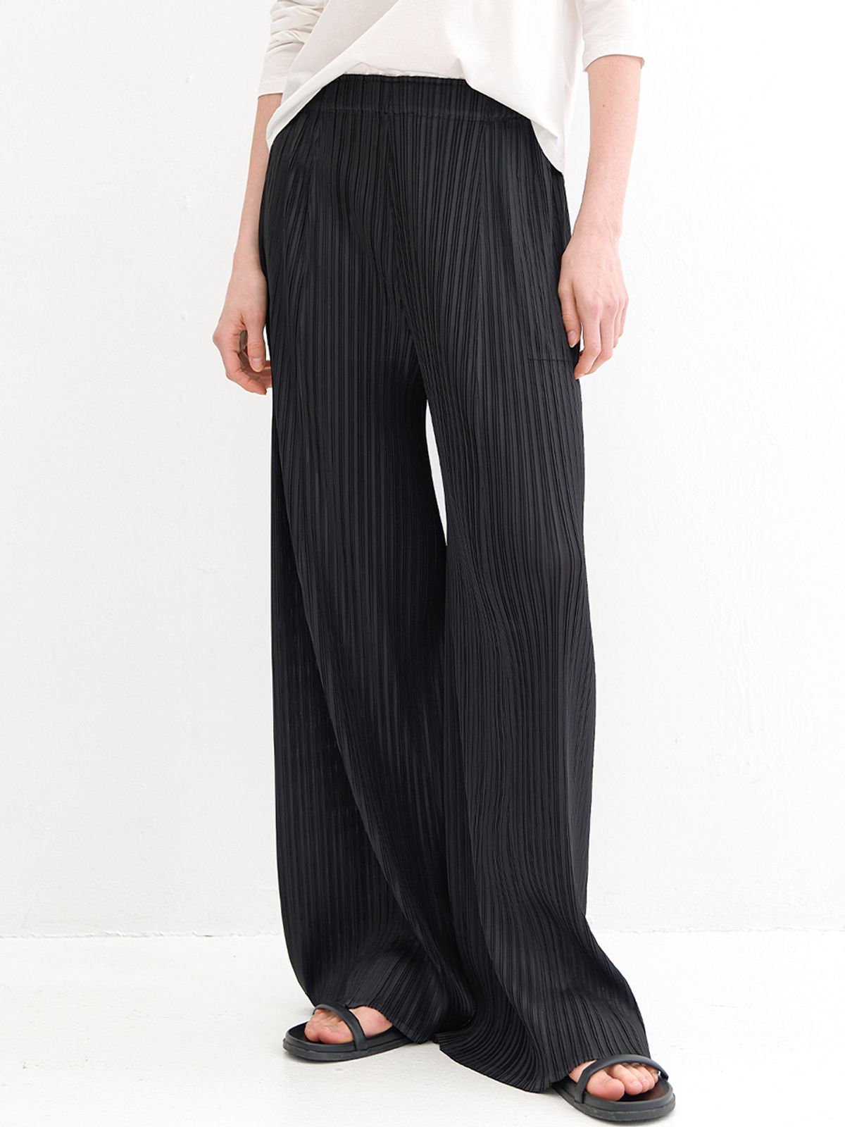 아틀리에 나인(ATELIER NAIN) PLEATS OUT POCKET WIDE PANTS(PT-5632)