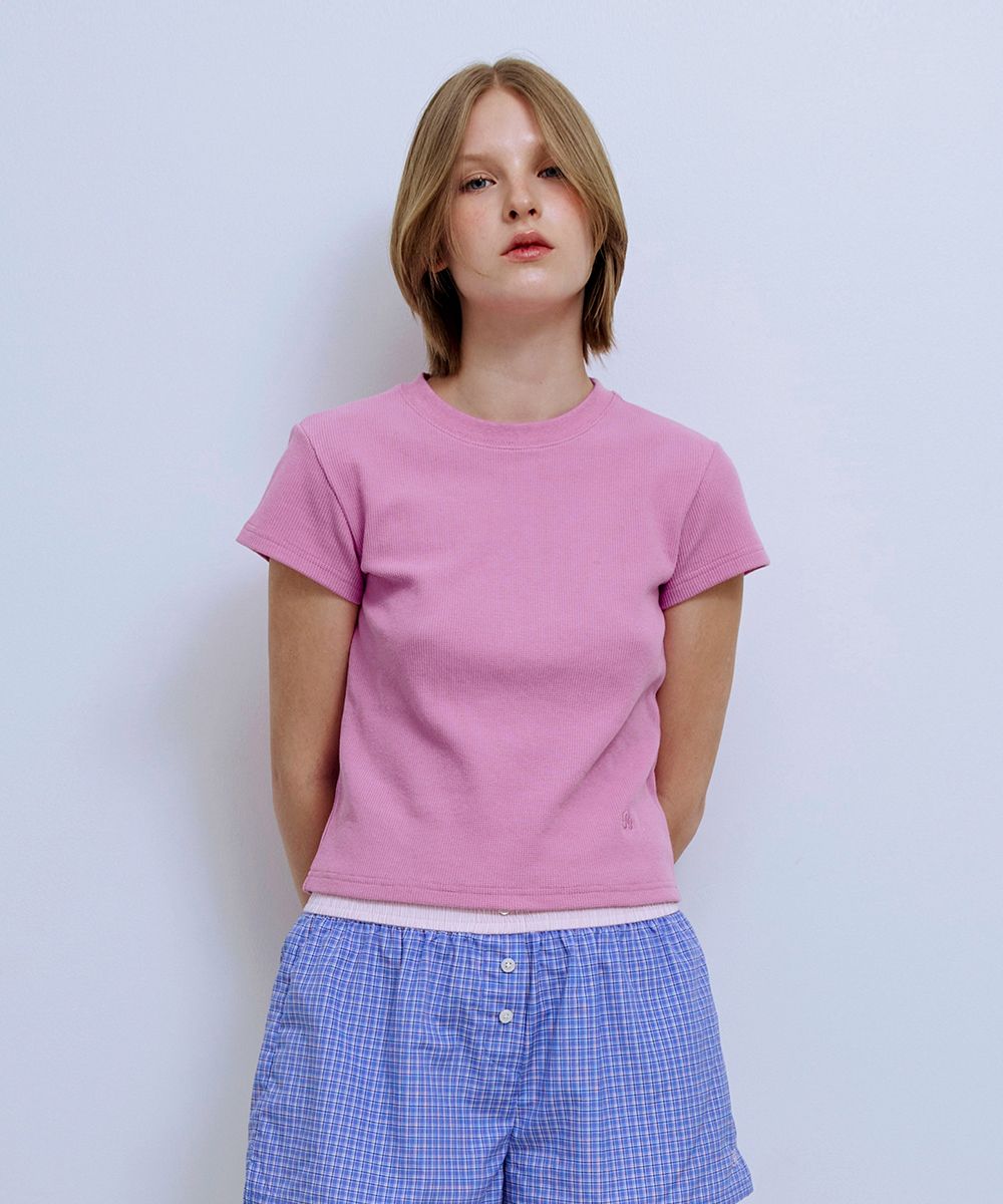 Tシャツ・カットソー PISCESS : 25SS / PS Basic Waffle T-shirt (4colors) MUSINSA公式 | PISCESS PS Basic Waffle T-shirt_4Color