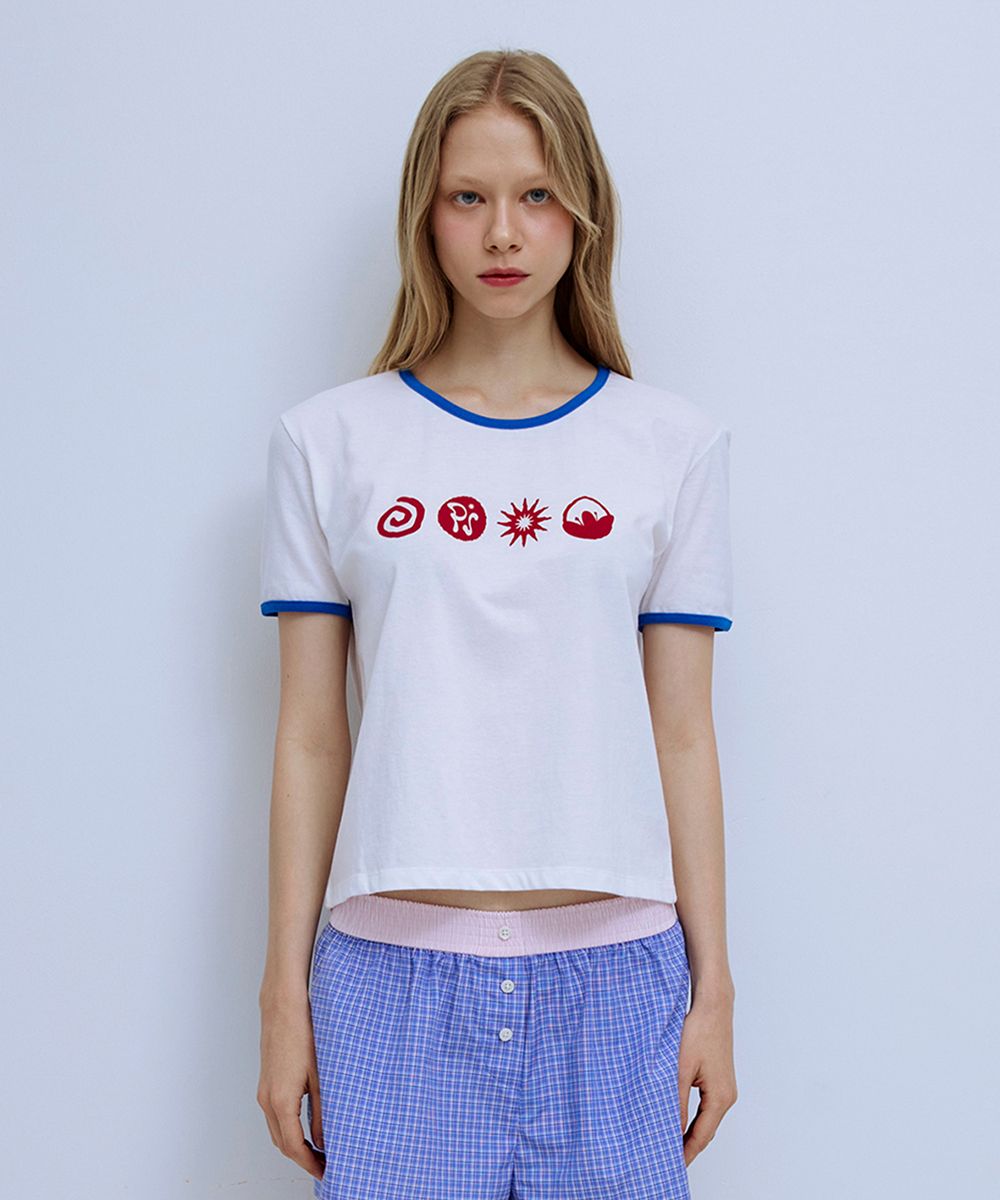 ★ PISCESS★ PS Symbol Logo Ringer T-Shirt White 5008225806 MUSINSA | PISCESS PS Symbol Logo Ringer T-Shirt_White