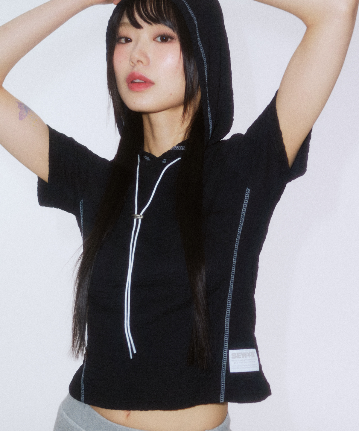 쏘비(SEW-B) Lov Hood-블랙