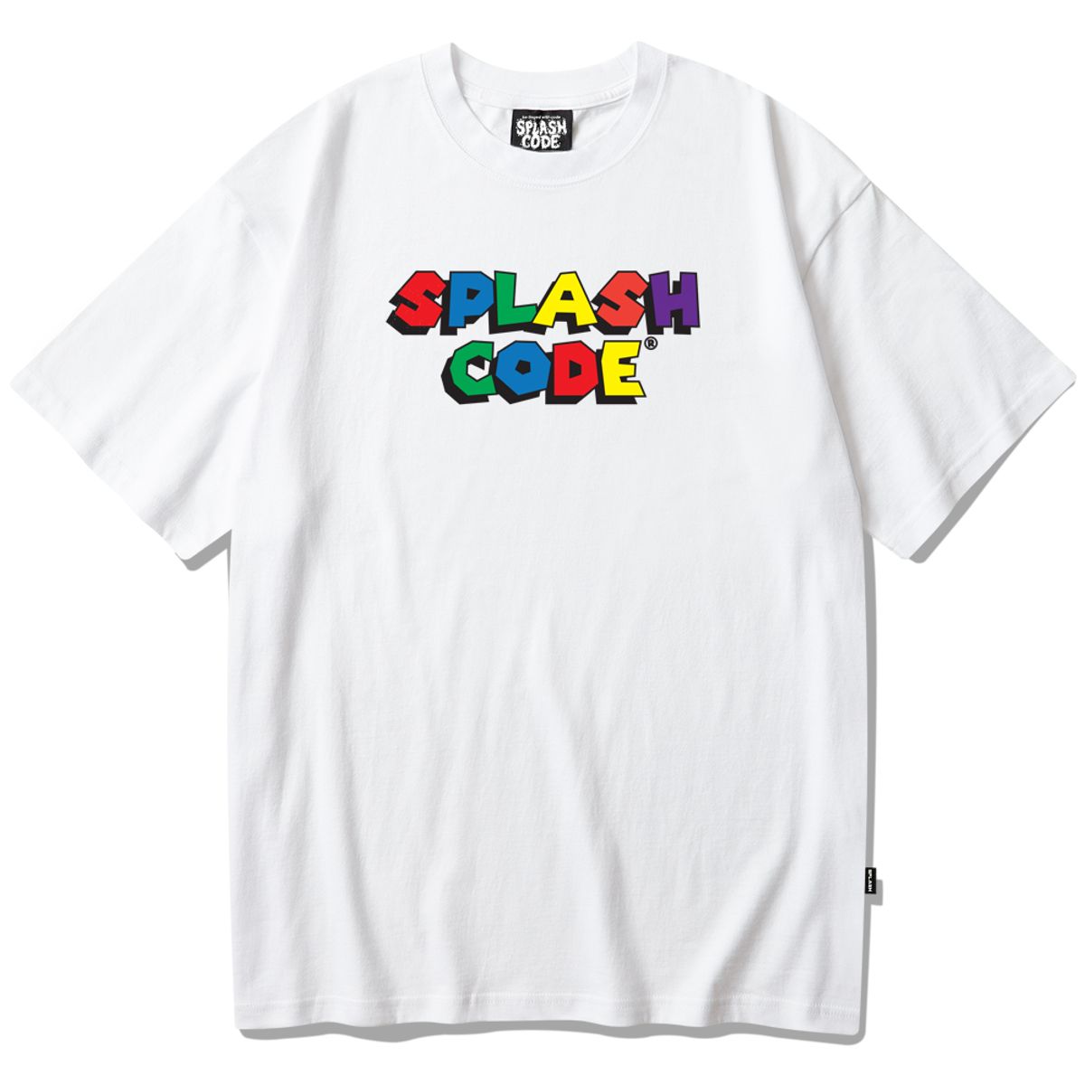 스플래시코드(SPLASHCODE) 반팔 티셔츠 화이트 - 스플래시코드 팝(Splashcode POP)