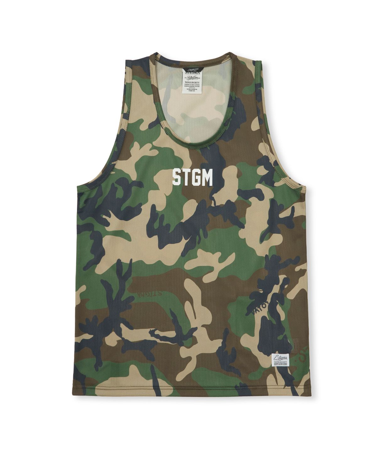 스티그마(STIGMA) Mesh Oversized Sleeveless Camouflage