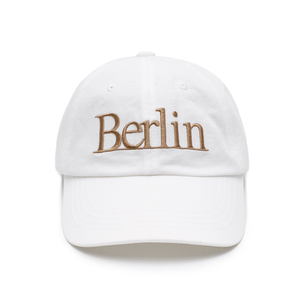 MAUER  BERLIN STAIN BALL CAP (WHITE)