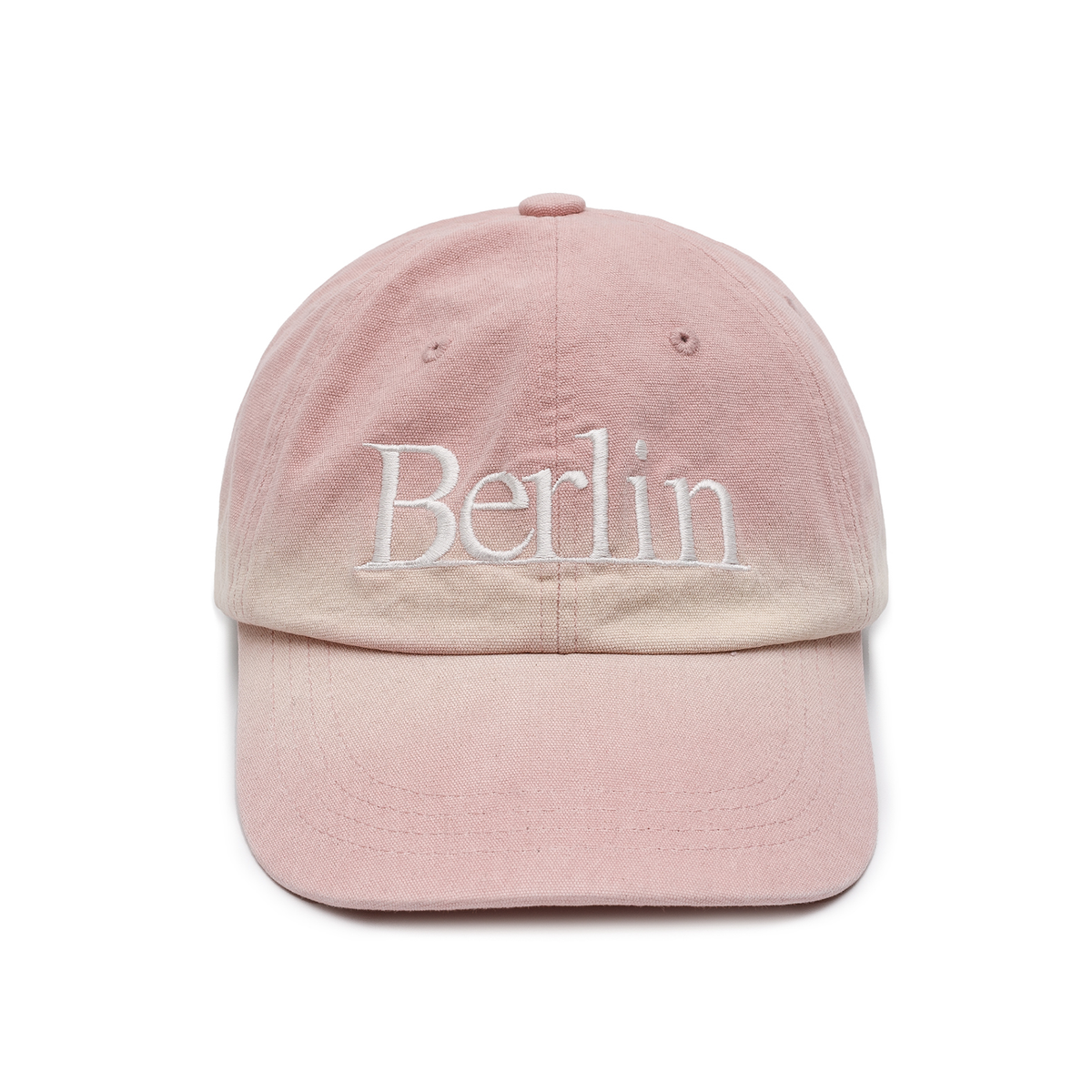 마우어(MAUER) MAUER  BERLIN STAIN BALL CAP (LIGHT PINK)