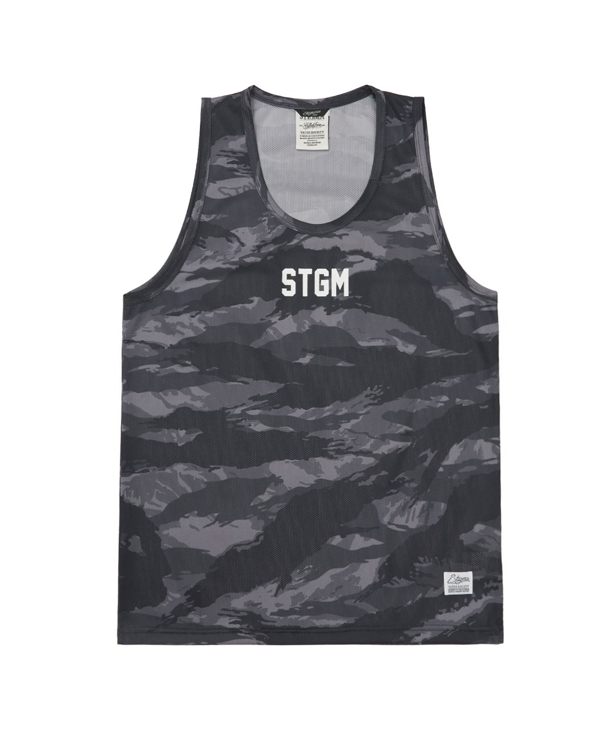 스티그마(STIGMA) Mesh Oversized Sleeveless Tiger Camouflage