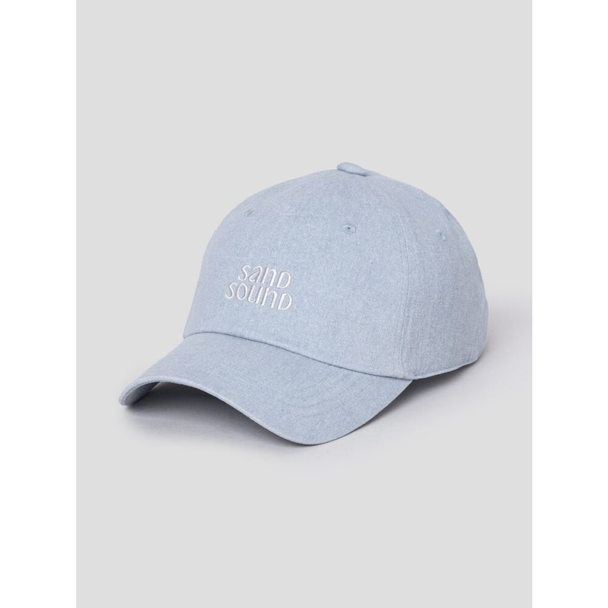 샌드 사운드(SAND SOUND) (UNISEX) 스몰 로고 캡 모자  라이트 블루