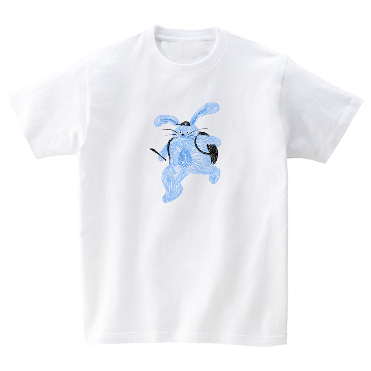 어썸어스(AWESOMEUS) Rabbit going out to play T-SHIRTS_4COLOR