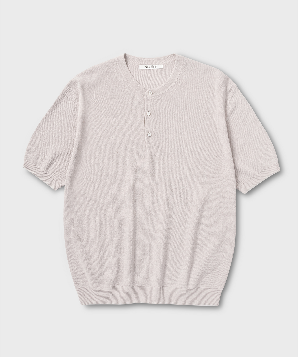 넌블랭크(NONBLANK) 헨리넥 HS 니트_PALE GREY