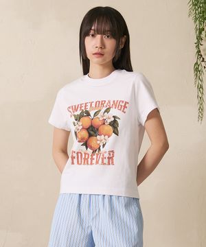Fruits Field Short Sleeve White