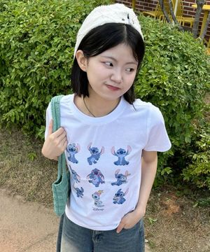 Stitch_Overfit Short Sleeve  White