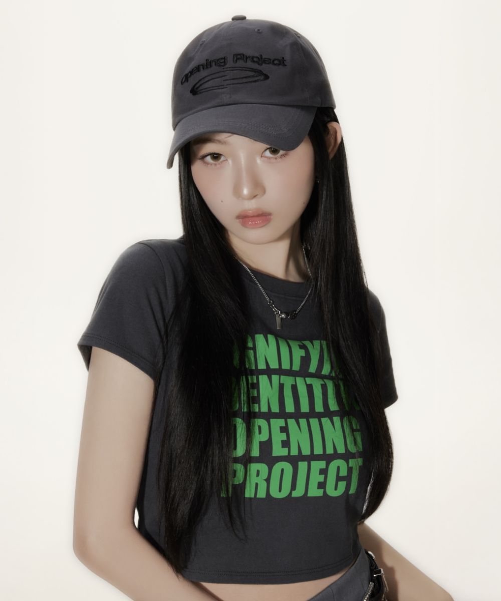 MUSINSA | OPENING PROJECT Identity Ball Cap - Charcoal