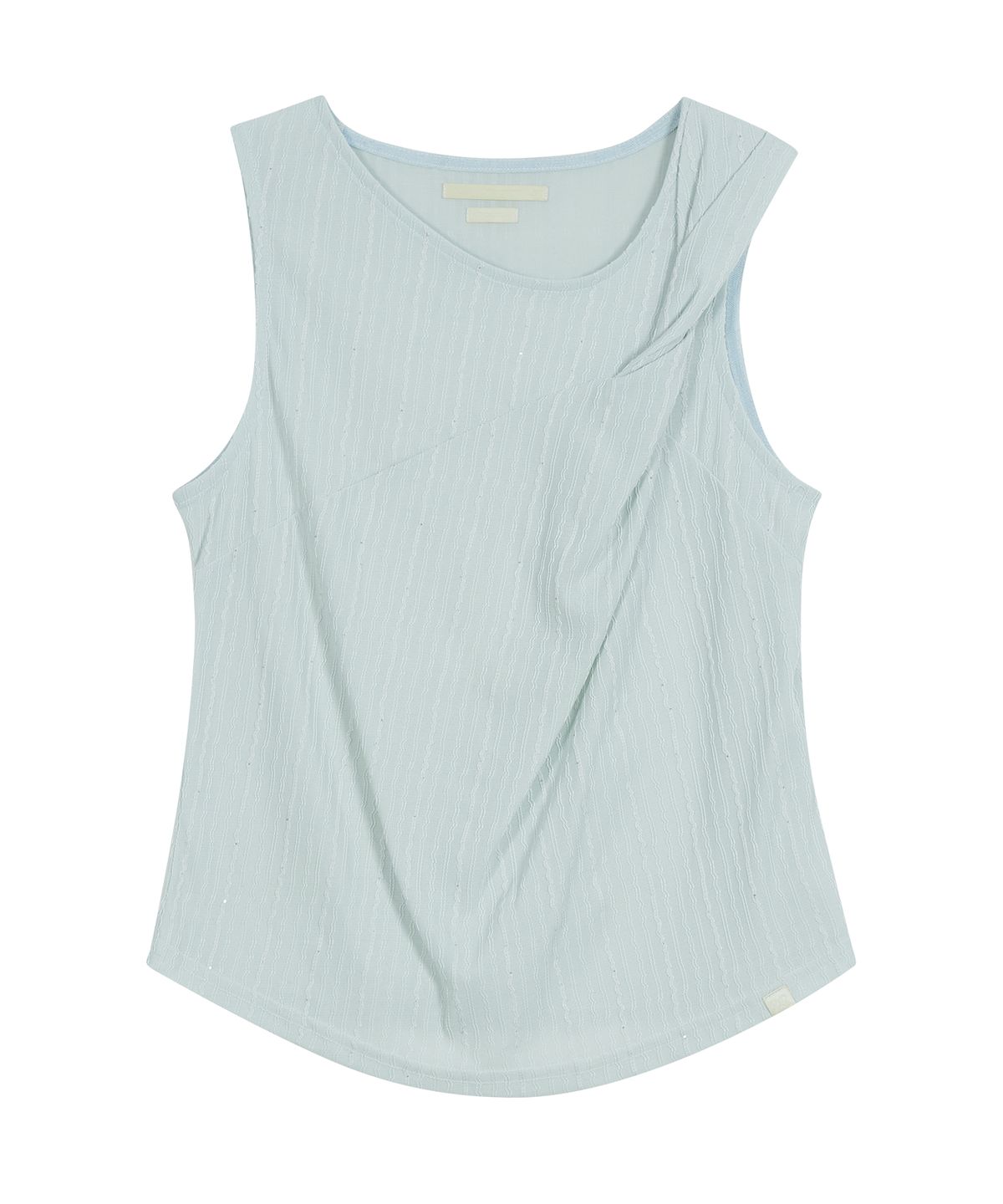 타입서비스(TYPESERVICE) Twisted Sleeveless Top [Sky Blue]