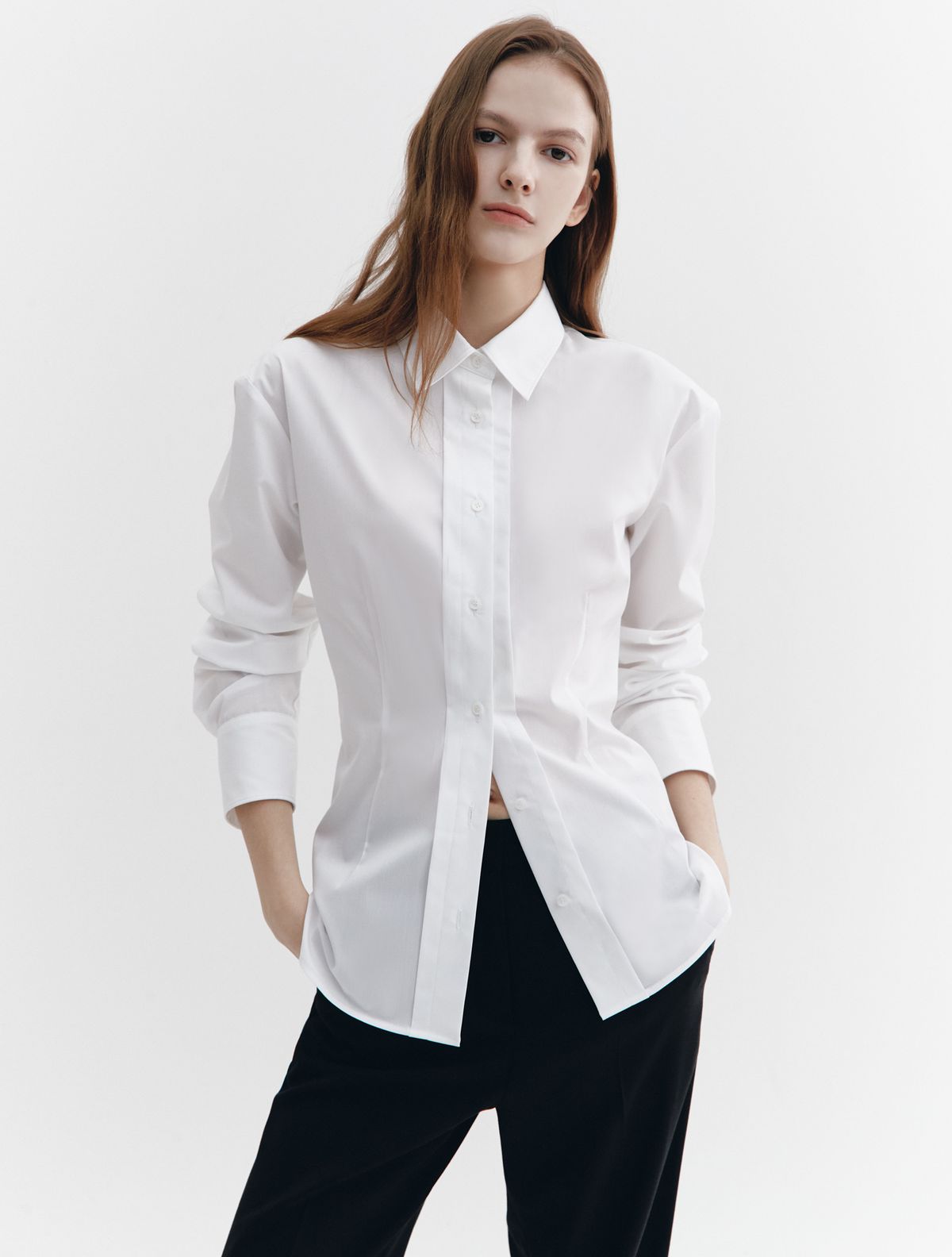 그레이데시온(GRAYDATION) Back String tightening Shirts OFF WHITE