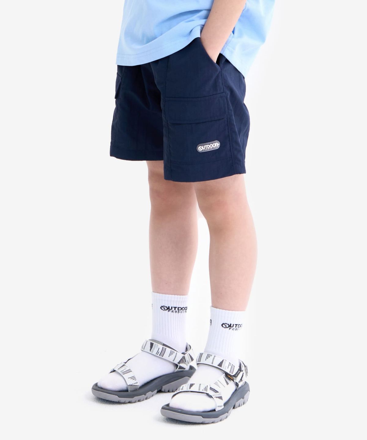 아웃도어 프로덕츠 키즈(OUTDOOR PRODUCTS KIDS) 우븐 포켓 쇼츠 (네이비) OD252BHP04_NVY